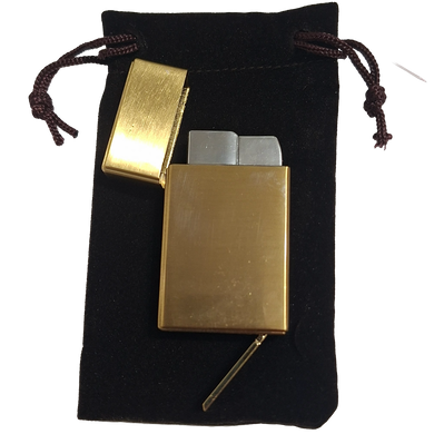 Подарочная металлическая зажигалка Broad Simple Vogue Classic в оригинальной коробке HL4475 GOLD HL-4475 GOLD фото