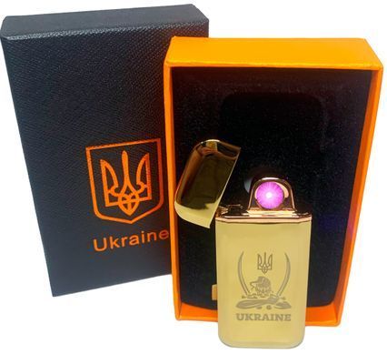Дуговая электроимпульсная USB зажигалка ⚡️Украина (индикатор заряда🔋) HL-441 Gold HL-441-Gold фото