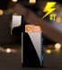 USB - Газова Запальничка (Гостре полум'я + спіраль розжарювання) індикатор заряду HL-250 Black ice HL-250-Black-ice фото 4