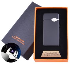 Електроімпульсна запальничка в подарунковій коробці Lighter (USB) №5004 Black 5004-Black фото