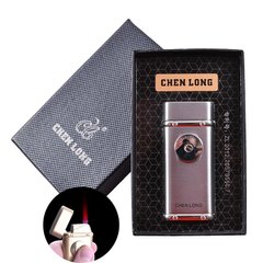 Запальничка подарункова CHEN LONG (Турбо полум'я) №4326 Silver 4326-Silver фото