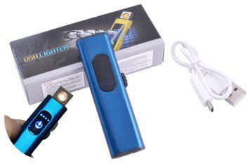 USB зажигалка в подарочной упаковке Lighter (Спираль накаливания) HL-59 Blue HL-59 Blue фото