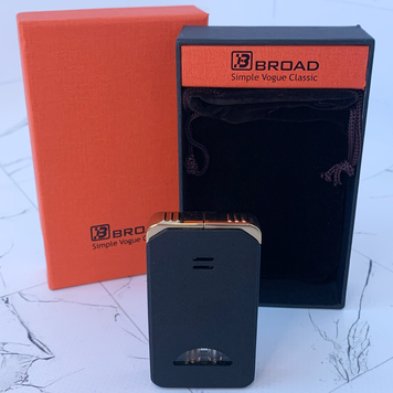 Газовая зажигалка BROAD Lighter с двойным пламенем HL-797 Black matte HL-797 Black matte фото