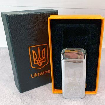 Дуговая электроимпульсная USB зажигалка ⚡️Украина (индикатор заряда🔋) HL-441 Silver HL-441-Silver фото