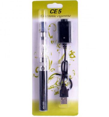 Електронна сигарета CE5 🔋900 mAh (блістерна упаковка) 609-23 чорна 609-23 чорна фото