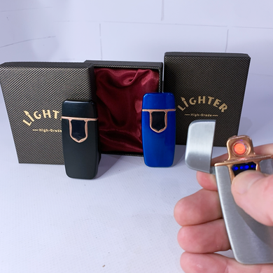 Подарункова електронна USB-запальничка з вольфрамовою спіраллю Lighter High-Grade HL-481-1 Black HL-481-1 Black фото