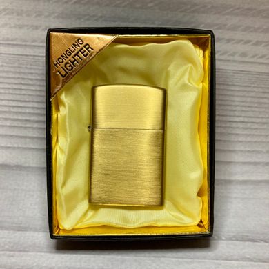 Запальничка в подарунковій упаковці Чиста (гостре турбо полум'я) HONGLING D20-2 Gold D20-2 Gold фото