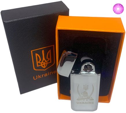 Дугова електроімпульсна USB запальничка ⚡️Україна (індикатор заряду🔋) HL-441 Silver HL-441-Silver фото