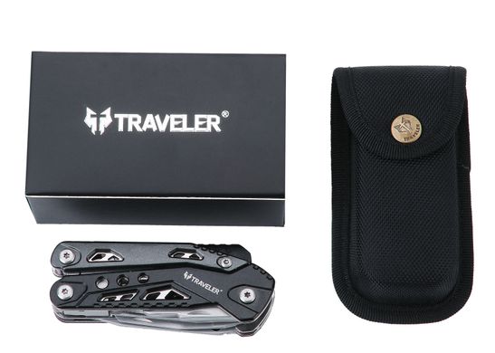Багатофункціональний ніж (Мультитул) Traveler (60шт/ящ) MQ-034 Black MQ-034-Black фото