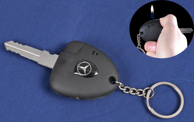 Зажигалка карманная ключ авто Mercedes-Benz (обычное пламя) №3780-6 598723552 фото