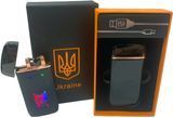 Дугова електроімпульсна USB запальничка ⚡️Україна (індикатор заряду🔋) HL-452 Black HL-452-black фото