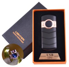 Электроимпульсная зажигалка в подарочной коробке LIGHTER (USB) HL-123 Black HL-123-Black фото