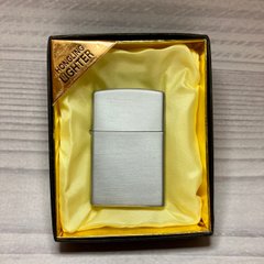 Зажигалка в подарочной упаковке Чистая (острое турбо пламя) HONGLING D20-3 Silver D20-3 Silver фото