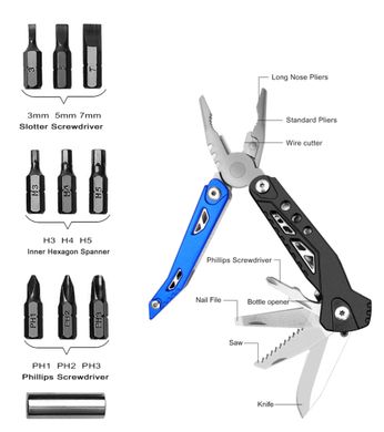 Багатофункціональний ніж (Мультитул) Traveler (60шт/ящ) MQ-034 Blue MQ-034-Blue фото