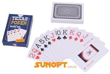 Карты пластиковые Texas Poker (54 шт) №408-30-1 Синий 408-30-1-Синій фото