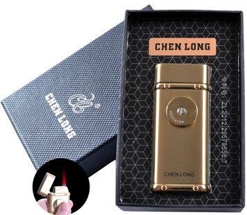 Зажигалка подарочная CHEN LONG (Турбо пламя) №4326 Gold 4326-Gold фото