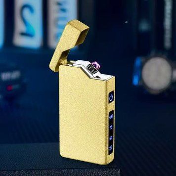 Электрическая USB-зажигалка с двойной дугой ⚡⚡HL-645 Gold HL-645 Gold фото