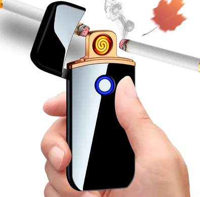 Подарункова електронна USB-запальничка з вольфрамовою спіраллю Lighter High-Grade HL-480-1 Blue HL-480-1 Blue фото