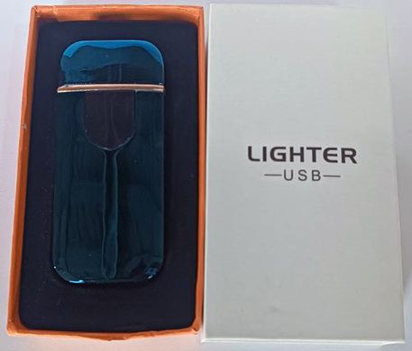 Сенсорна USB Запальничка ⚡️ (спіраль розжарювання) USB LIGHTER HL-520 Blue HL-520-Blue фото