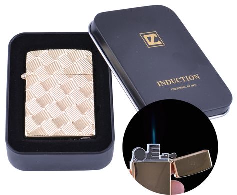 Запальничка індукційна в подарунковій металевій упаковці 🎁 (Турбо полум'я 🚀) 4105 4105 фото