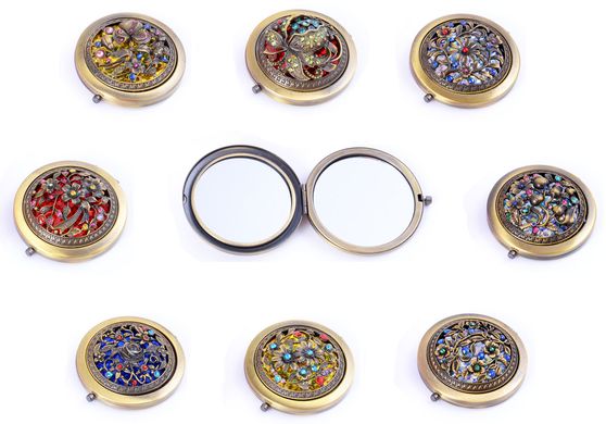 Косметичне Зеркальце кишенькове кругле (Іспанія) №7006-9 Без коробки №7006-9 Без коробки фото