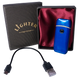 Подарункова електронна USB-запальничка з вольфрамовою спіраллю Lighter High-Grade HL-480-1 Blue HL-480-1 Blue фото 1
