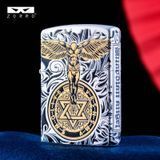 Запальничка бензинова ZORRO &laquo;Guardian Angel&raquo; 3D Gold (Артикул: HL-884)  HL-884 фото