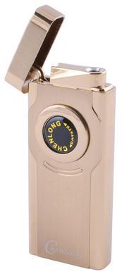 Зажигалка подарочная CHEN LONG (Турбо пламя) №4327 Gold 460328124 фото