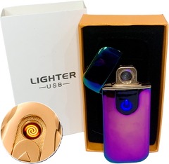 Сенсорна USB Запальничка ⚡️ (спіраль розжарювання) USB LIGHTER HL-520 Colorful HL-520-Colorful фото