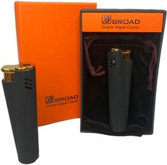 Креативная ветрозащитная зажигалка в подарочной коробке 🎁 (Турбо пламя🚀) BROAD HL-406 Black mate HL-406-Black-mate фото
