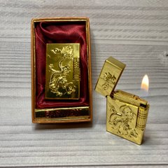 Зажигалка подарочная "Золотой Дракон" (Кремниевая) Fashion D21 Gold D21-Gold фото