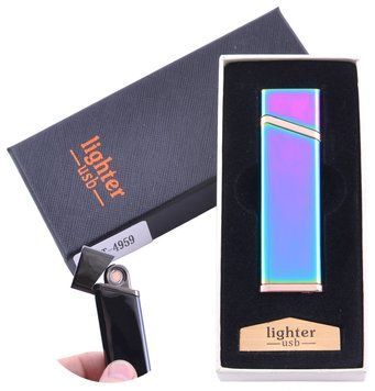 USB зажигалка в подарочной упаковке Lighter (Спираль накаливания) №XT-4959-1 1137143882 фото