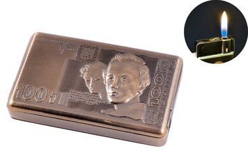 Запальничка-слайдер кишенькова 100 Гривень (Звичайне полум'я) №2517-1 2517-1 фото
