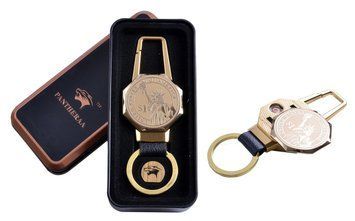 USB запальничка в подарунковій металевій коробці (брелок + ліхтарик) 4687C-4 4687C-4 фото