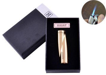Зажигалка в подарочной коробке HASAT (Острое пламя) №4313 Gold 1047208004 фото