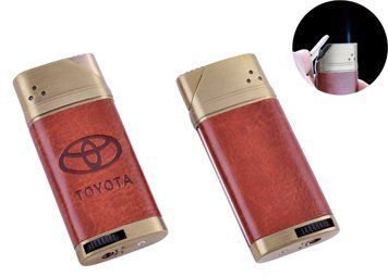 Зажигалка карманная TOYOTA (Острое пламя, кожа) №4893 1089146065 фото