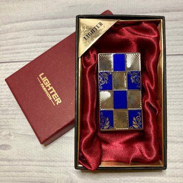 Запальничка подарункова LIGHTER (Турбо полум'я 🔥) D33 blue D33 blue фото