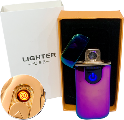 Сенсорна USB Запальничка ⚡️ (спіраль розжарювання) USB LIGHTER HL-520 Colorful HL-520-Colorful фото