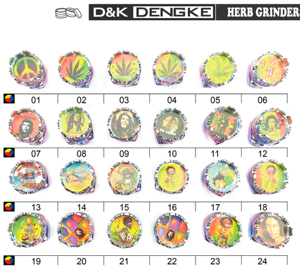 Гріндер D&K 'Череп у короні' ☘️ (три секції), 4,3см*7,5см DK-5067-B DK-5067-B фото
