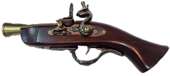 Зажигалка декоративная Пистоль, мушкет 32см (турбо пламя🚀) №1657 1657 фото