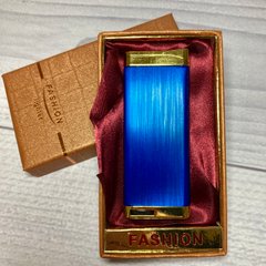 Зажигалка в подарочной коробке плоская TIGER "FASHION" D123 Blue D123-Blue фото