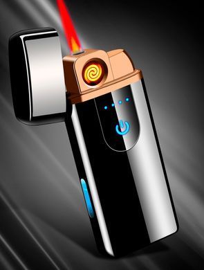 Электрическая и газовая зажигалка "Доброго вечора Ми з України" (с USB-зарядкой⚡️) HL-436 Golden-ice HL-436-Golden-ice фото