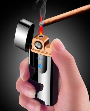 Электрическая и газовая зажигалка "Доброго вечора Ми з України" (с USB-зарядкой⚡️) HL-436 Golden-ice HL-436-Golden-ice фото