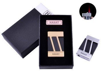 Зажигалка в подарочной коробке HASAT (Турбо пламя) №4315 Gold №4315 Gold фото
