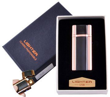 USB зажигалка в подарочной упаковке Lighter (Спираль накаливания) №HL-45-4 955742956 фото