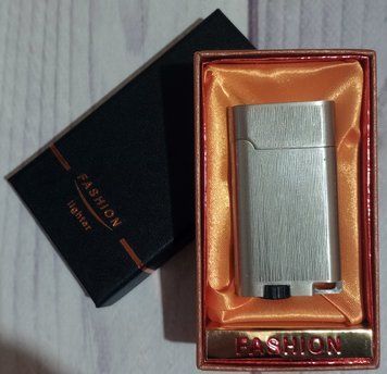 Запальничка подарункова 2в1 (Звичайне та турбо полум'я🔥🚀) 'FASHION' D284-3 D284-3 фото