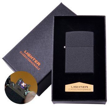 Электроимпульсная зажигалка в подарочной коробке LIGHTER (USB) HL-137 Black HL-137-Black фото