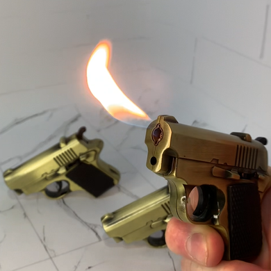 🔥 Газова запальничка у формі пістолета (турбо / звичайне полум&rsquo;я) HL-827 HL-827 фото