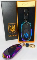 Электрическая зажигалка - брелок Украина ВСУ (с USB-зарядкой и подсветкой⚡️) HL-475 Colorful HL-475-Colorful фото