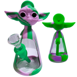 Гібридний скляно-силіконовий бонг &laquo;Baby Yoda / Grogu&raquo; (18 см) K-47 K-47 фото